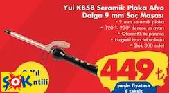 YUİ KB58 SERAMİK PLAKA AFRO DALGA 9 MM SAÇ MAŞASI